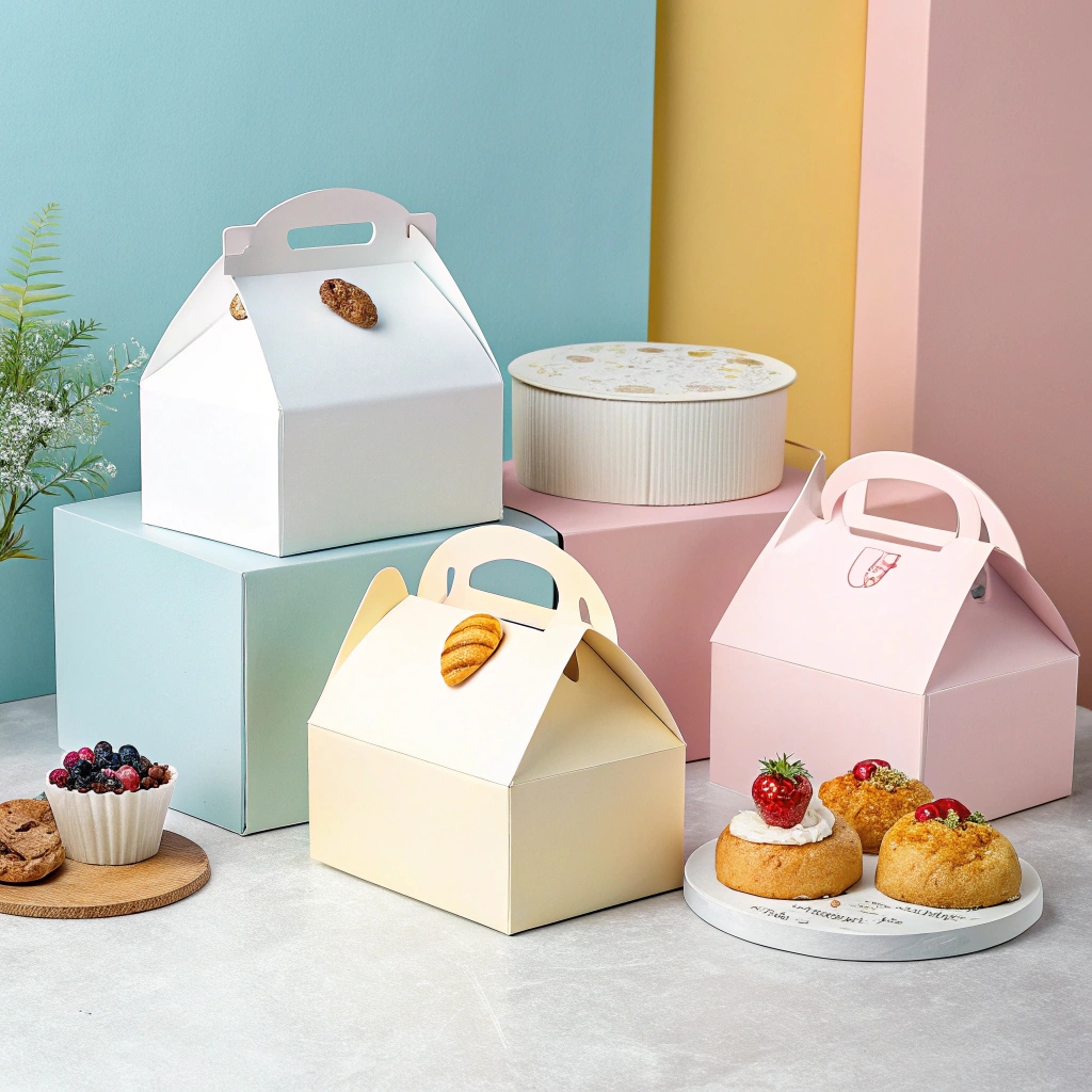 Bakery Boxes with Handle (Gable Style) Printing &amp; Packaging