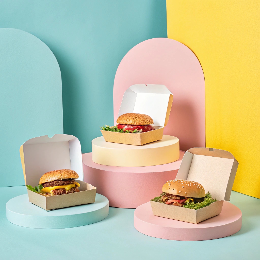 Burger Boxes (Clamshell Style) Printing &amp; Packaging