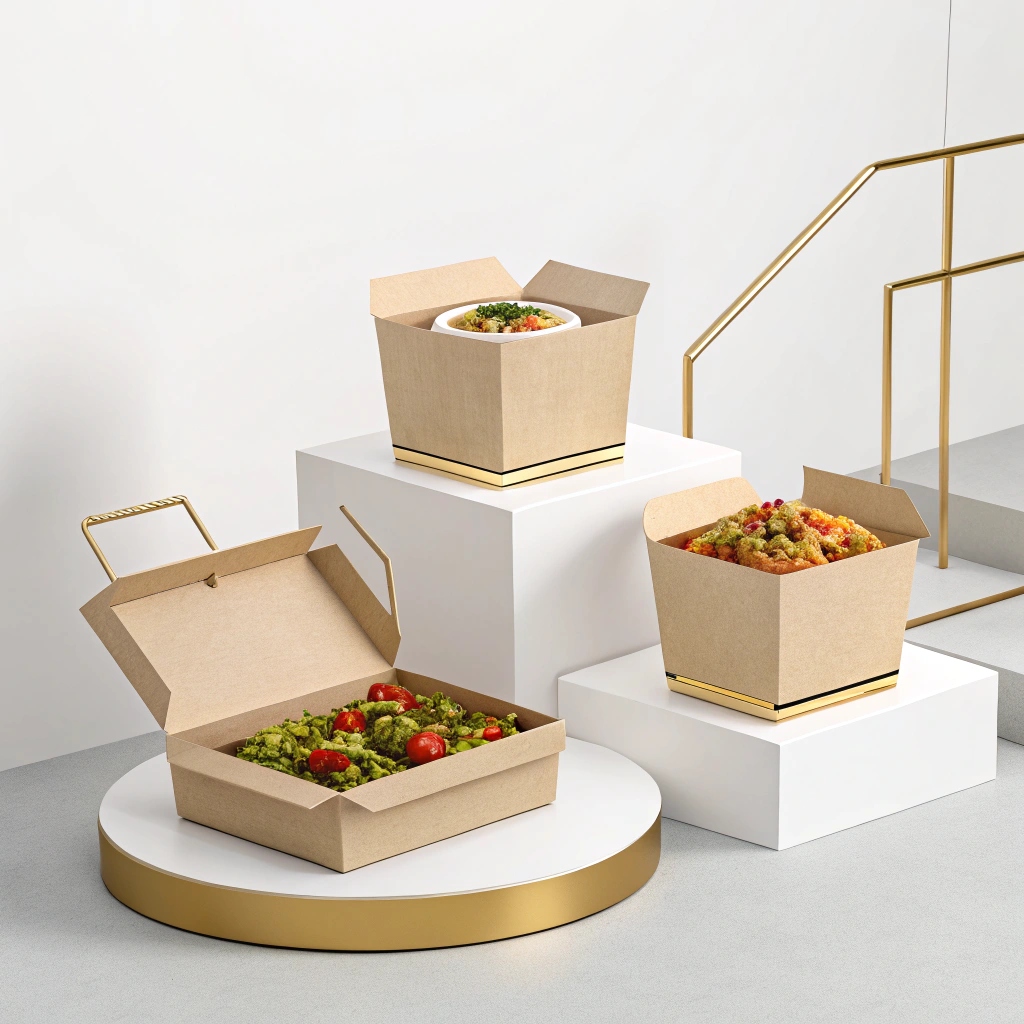 Paperboard Lunch Boxes with Handles Printing &amp; Packaging
