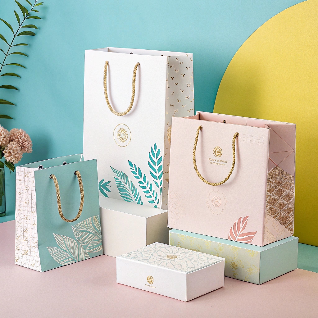 Custom Printed Paper Bag with Rope Handle Printing &amp; Packaging