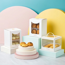 Pastry Boxes with Window (PVC/PET) Printing &amp; Packaging