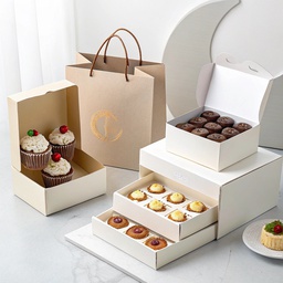 Two-Piece Bakery Boxes (Lid &amp; Base) Printing &amp; Packaging