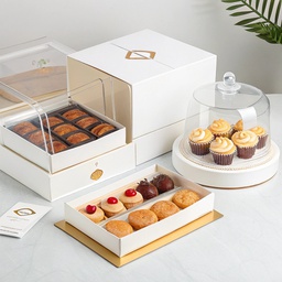 Clear Lid Bakery Boxes (Rigid or Folding) Printing &amp; Packaging